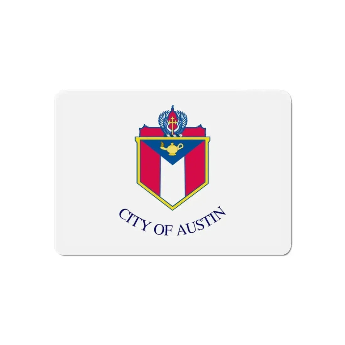 Flag of Austin Texas - Refrigerator Magnet 6 Inch - The Sticker Space