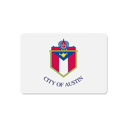 Flag of Austin Texas - Refrigerator Magnet 6 Inch - The Sticker Space