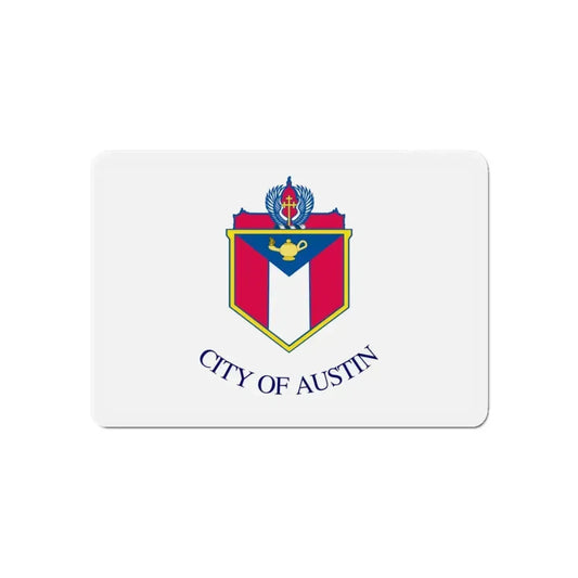 Flag of Austin Texas - Refrigerator Magnet 6 Inch - The Sticker Space