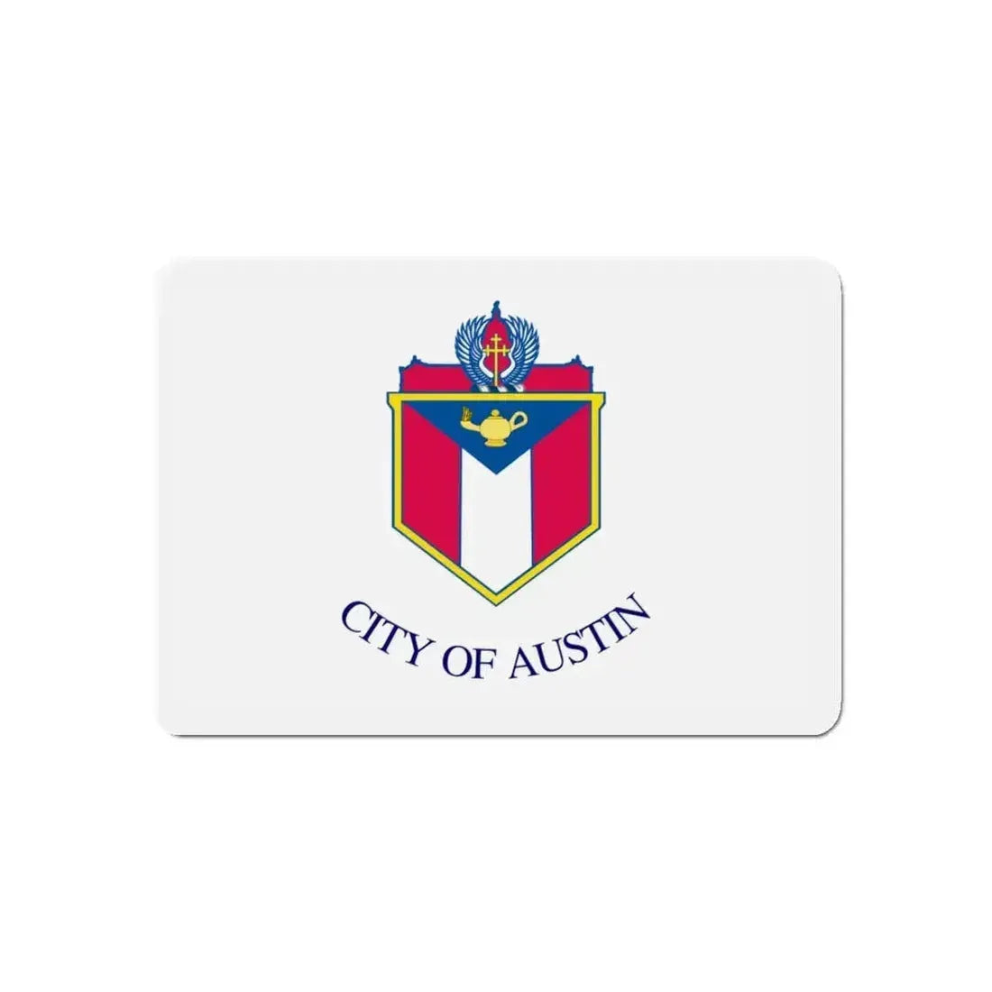 Flag of Austin Texas - Refrigerator Magnet - The Sticker Space