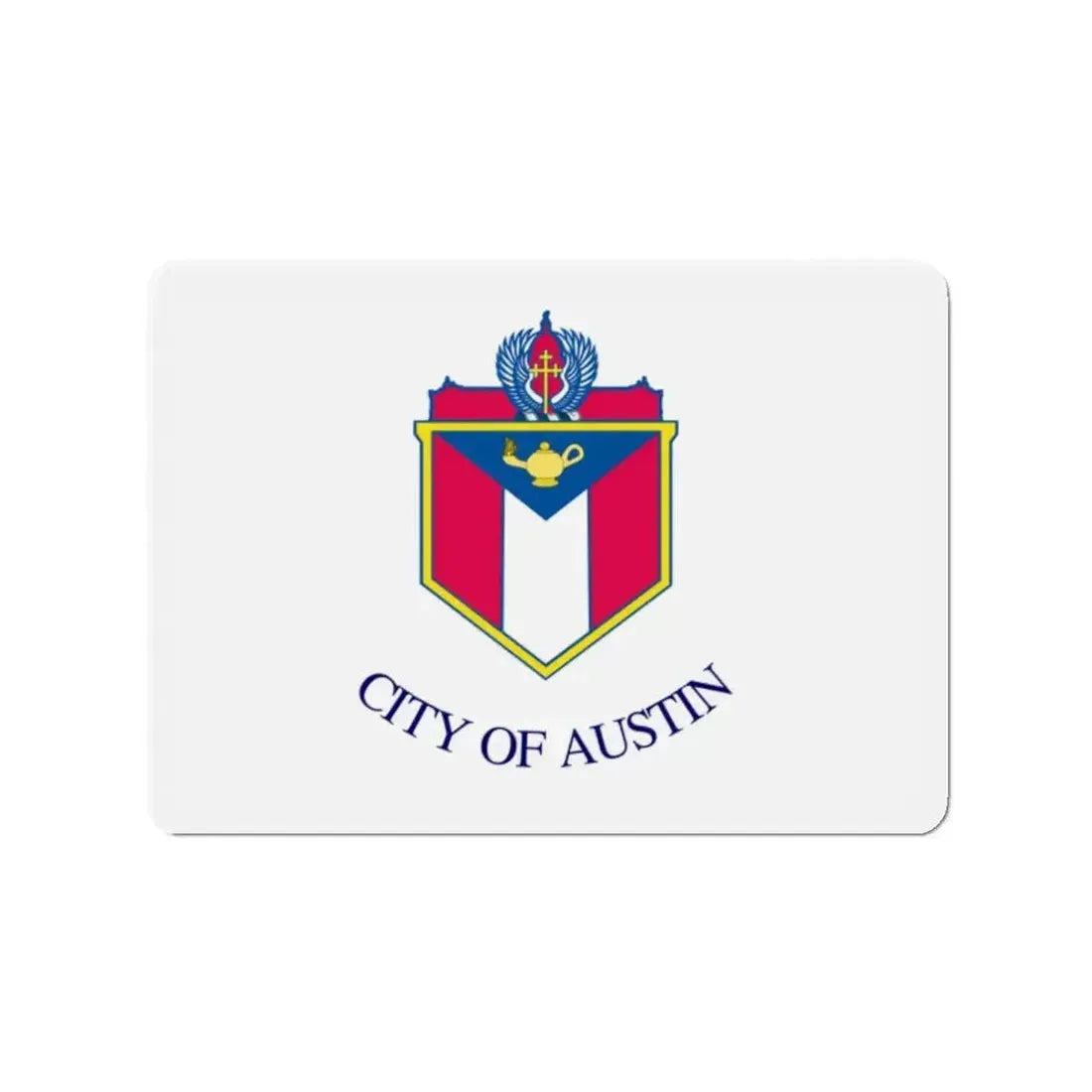 Flag of Austin Texas - Refrigerator Magnet - The Sticker Space