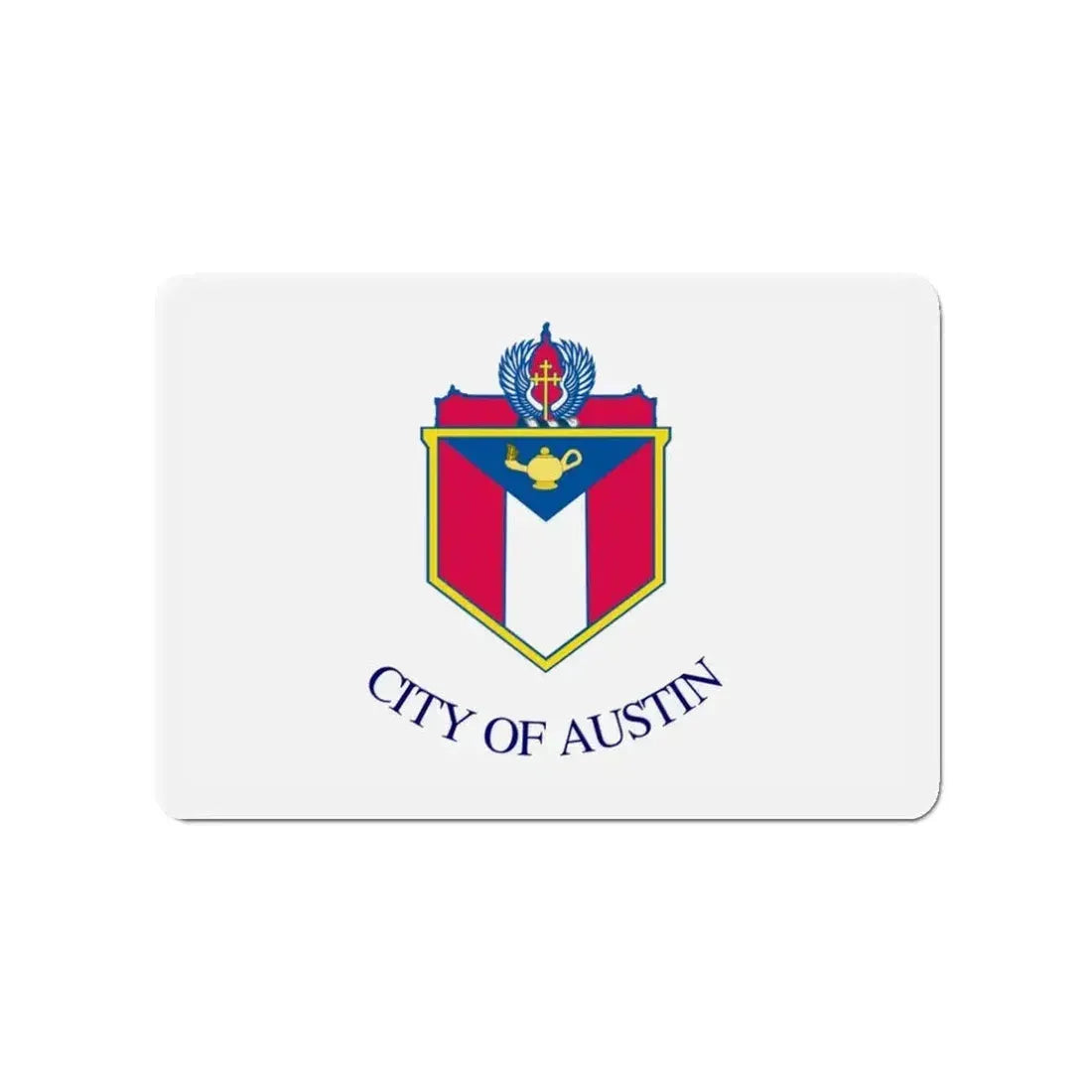 Flag of Austin Texas - Refrigerator Magnet - The Sticker Space