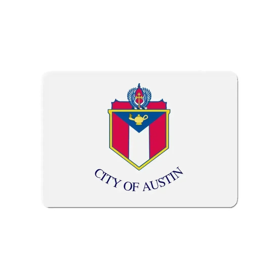 Flag of Austin Texas - Refrigerator Magnet - The Sticker Space