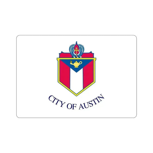 Flag of Austin Texas USA STICKER Vinyl Die-Cut Decal 6 Inch - The Sticker Space