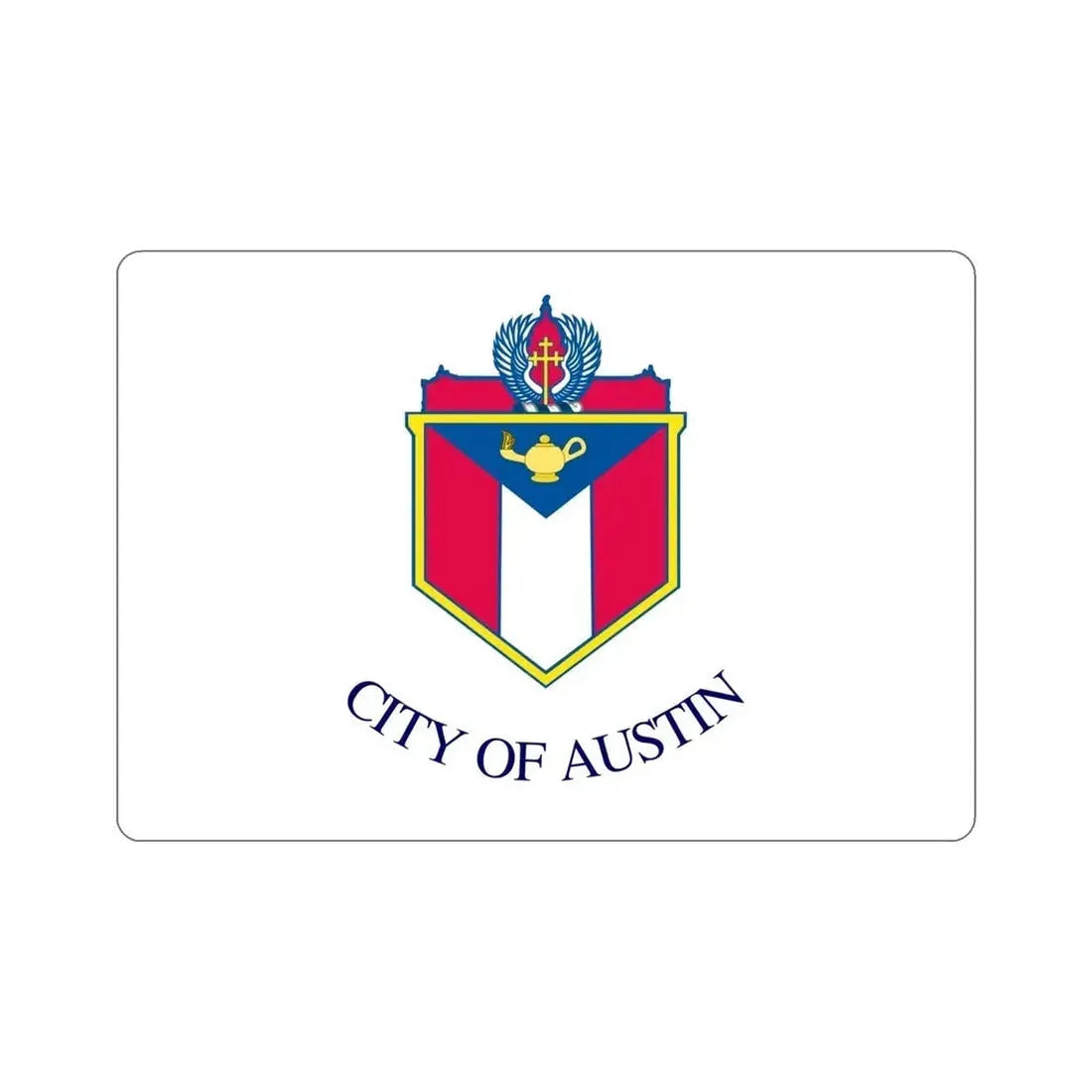 Flag of Austin Texas USA STICKER Vinyl Die-Cut Decal - The Sticker Space
