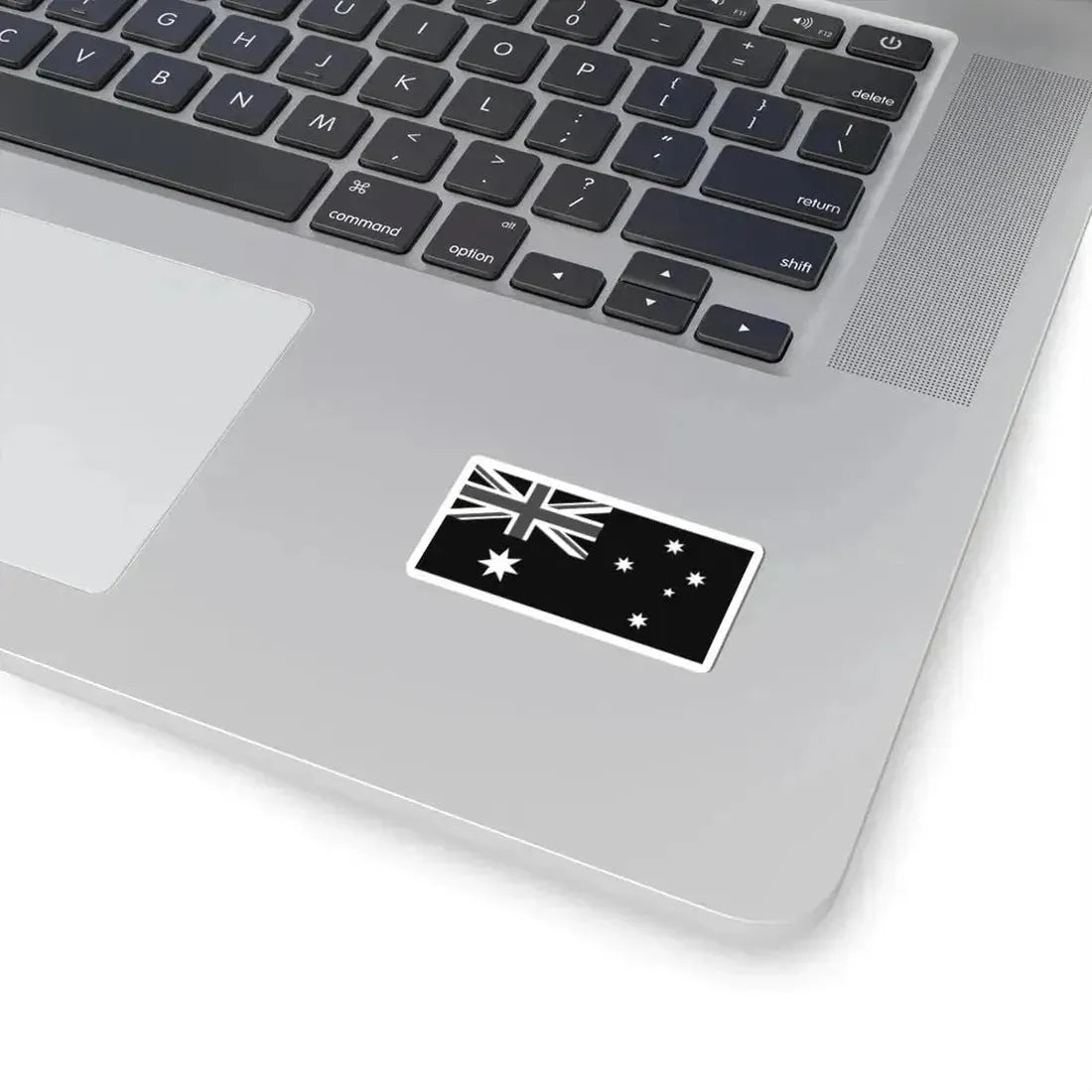 Flag of Australia black and white (Australia) STICKER Vinyl Kiss-Cut Decal - The Sticker Space
