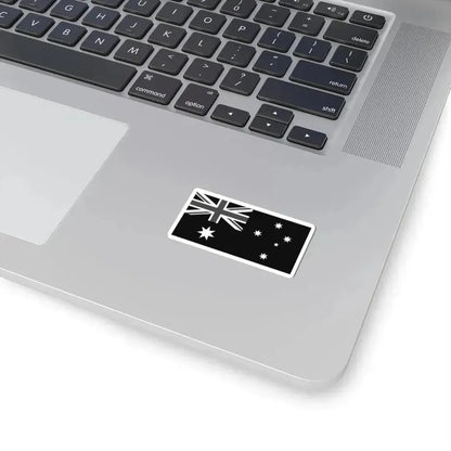 Flag of Australia black and white (Australia) STICKER Vinyl Kiss-Cut Decal - The Sticker Space
