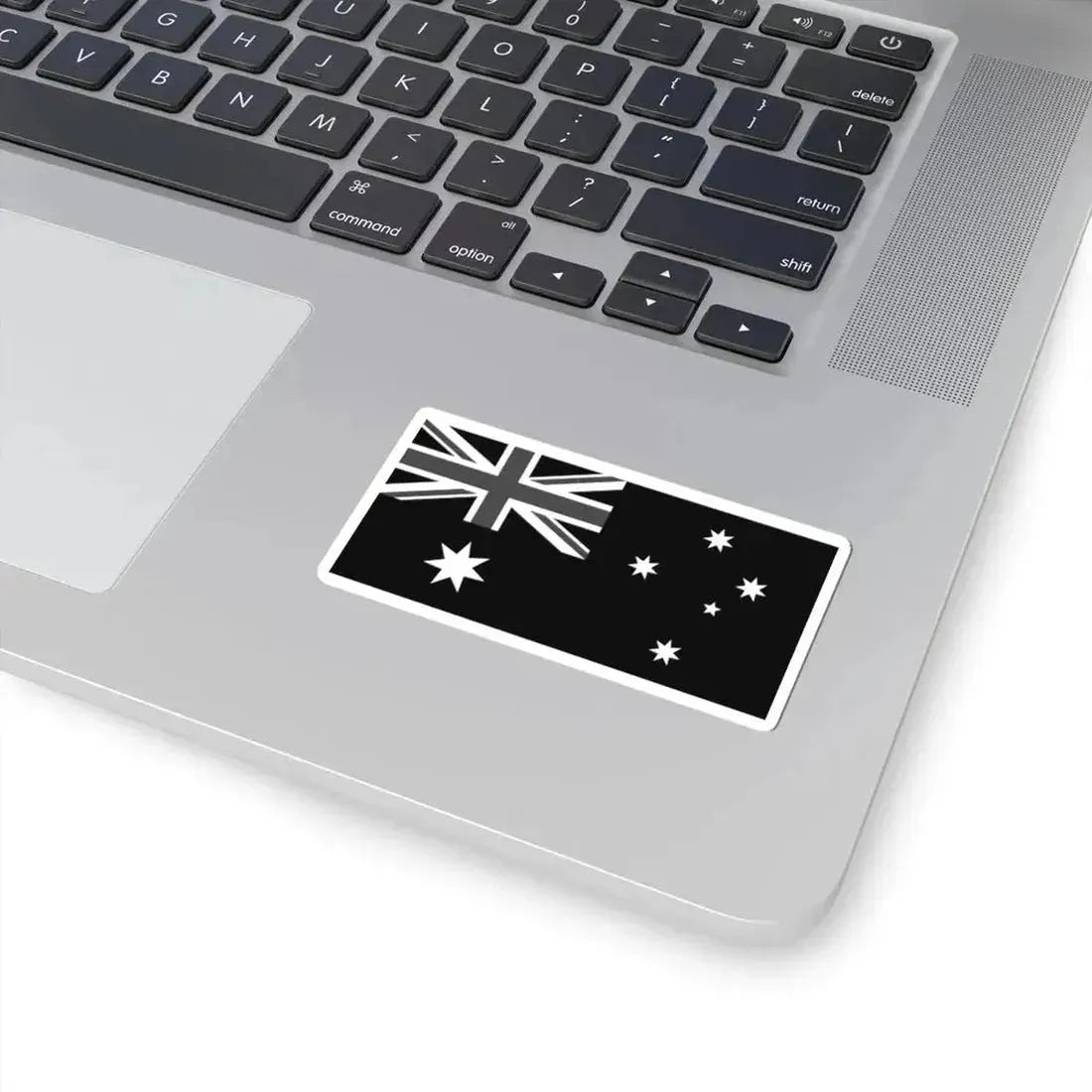 Flag of Australia black and white (Australia) STICKER Vinyl Kiss-Cut Decal - The Sticker Space