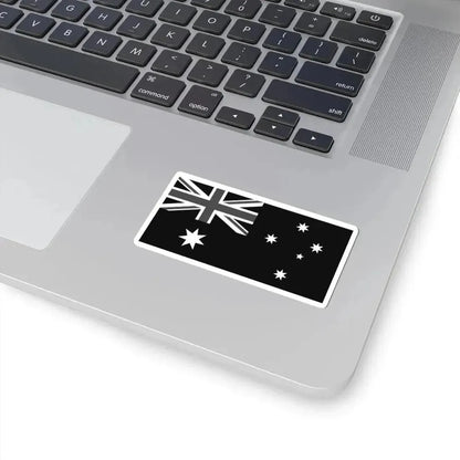 Flag of Australia black and white (Australia) STICKER Vinyl Kiss-Cut Decal - The Sticker Space