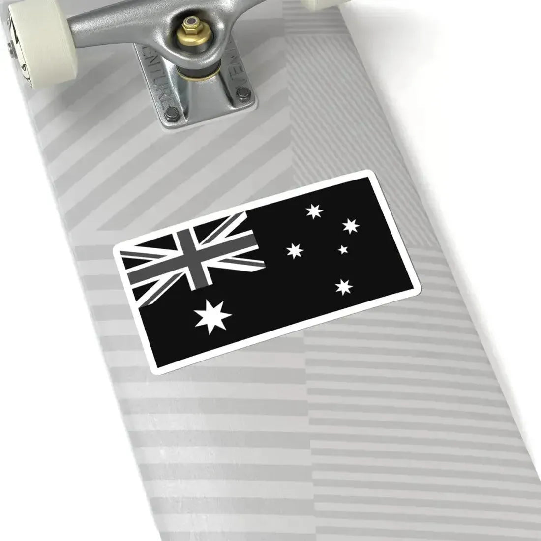 Flag of Australia black and white (Australia) STICKER Vinyl Kiss-Cut Decal - The Sticker Space