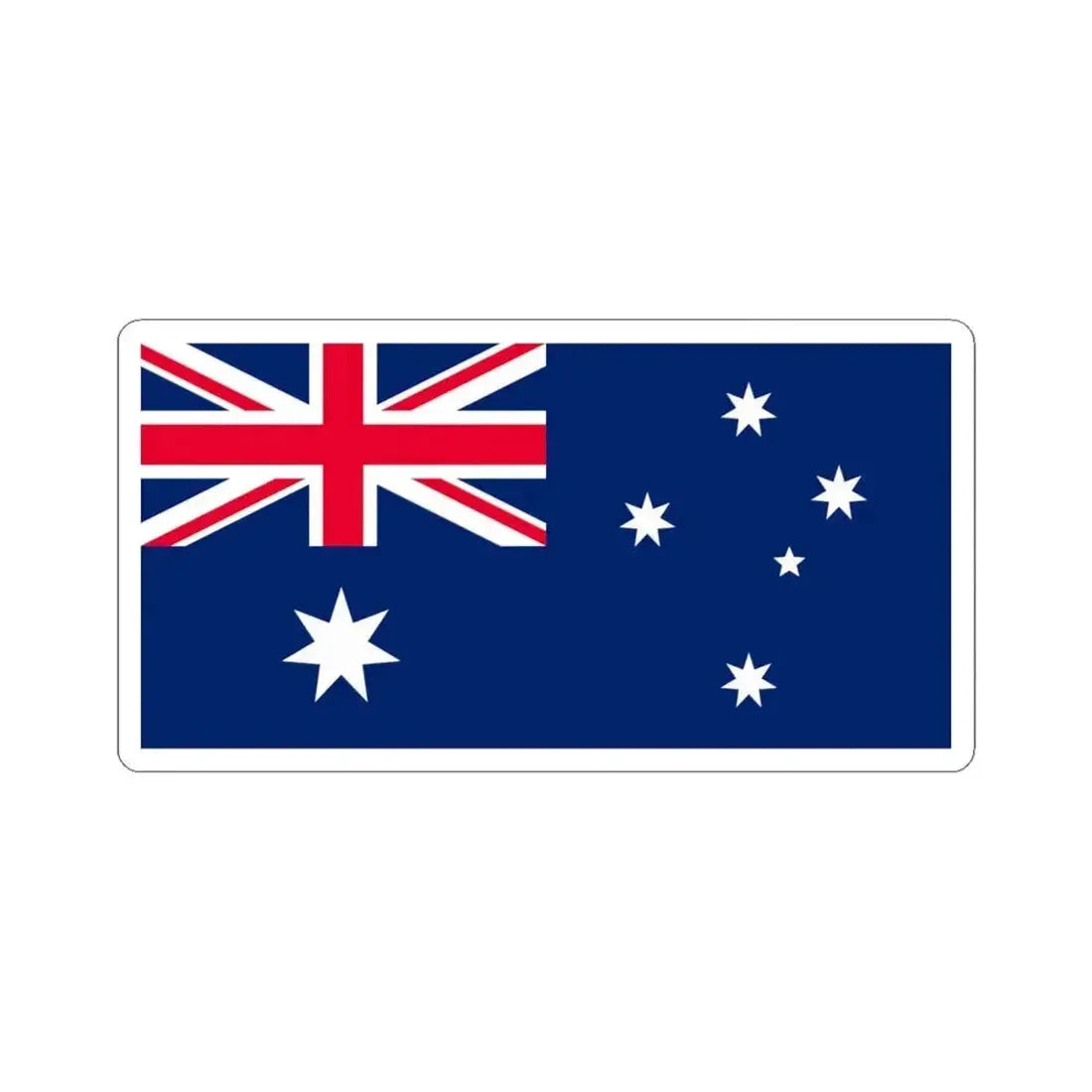 Flag of Australia by Boracasli (Australia) STICKER Vinyl Kiss-Cut Decal 6 Inch White - The Sticker Space