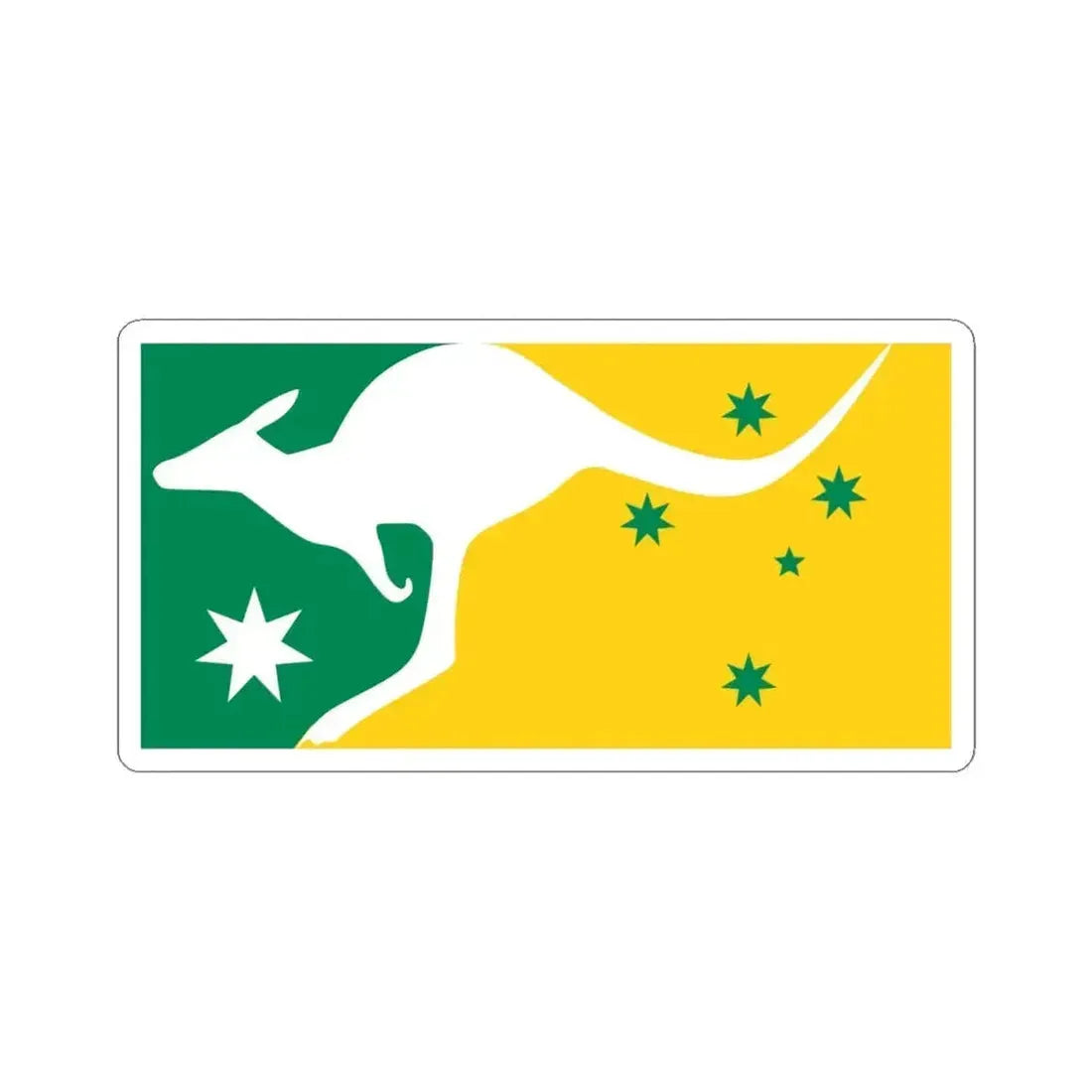 Flag of Australia Christophe Lennard (Australia) STICKER Vinyl Kiss-Cut Decal 6 Inch White - The Sticker Space