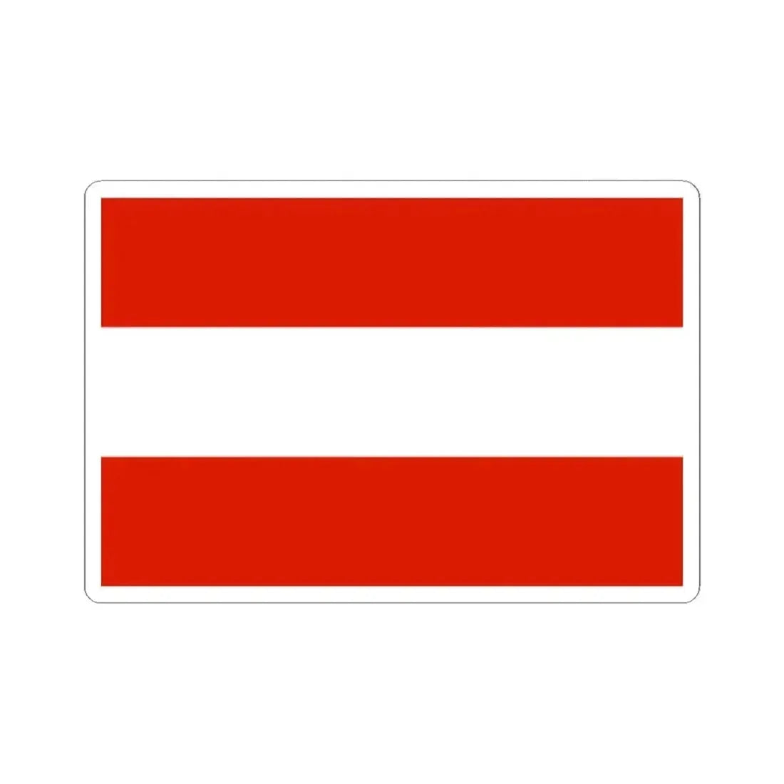 Flag of Austria 1230-1934 (Austria) STICKER Vinyl Kiss-Cut Decal 2 Inch White - The Sticker Space