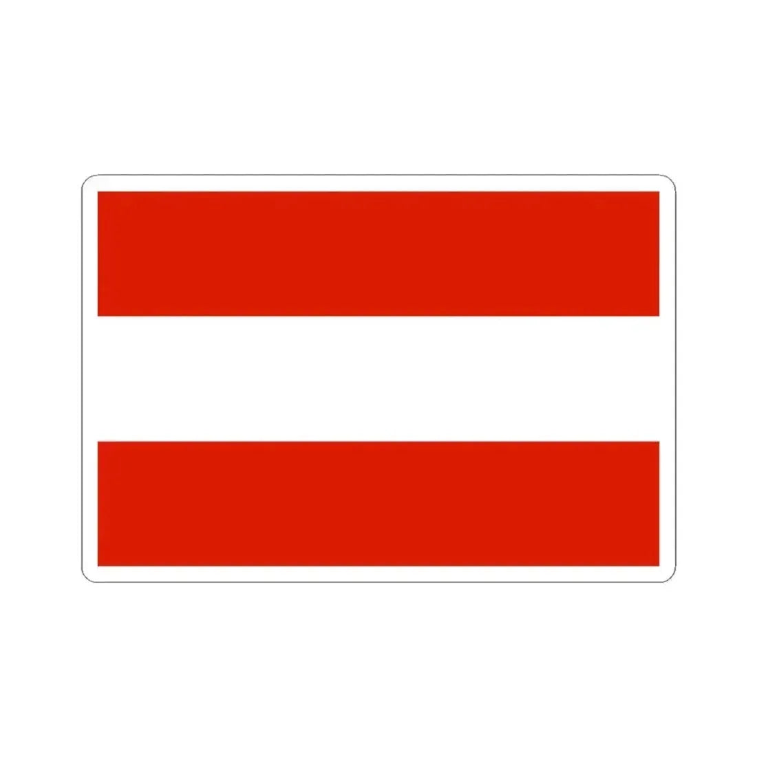Flag of Austria 1230-1934 (Austria) STICKER Vinyl Kiss-Cut Decal 3 Inch White - The Sticker Space