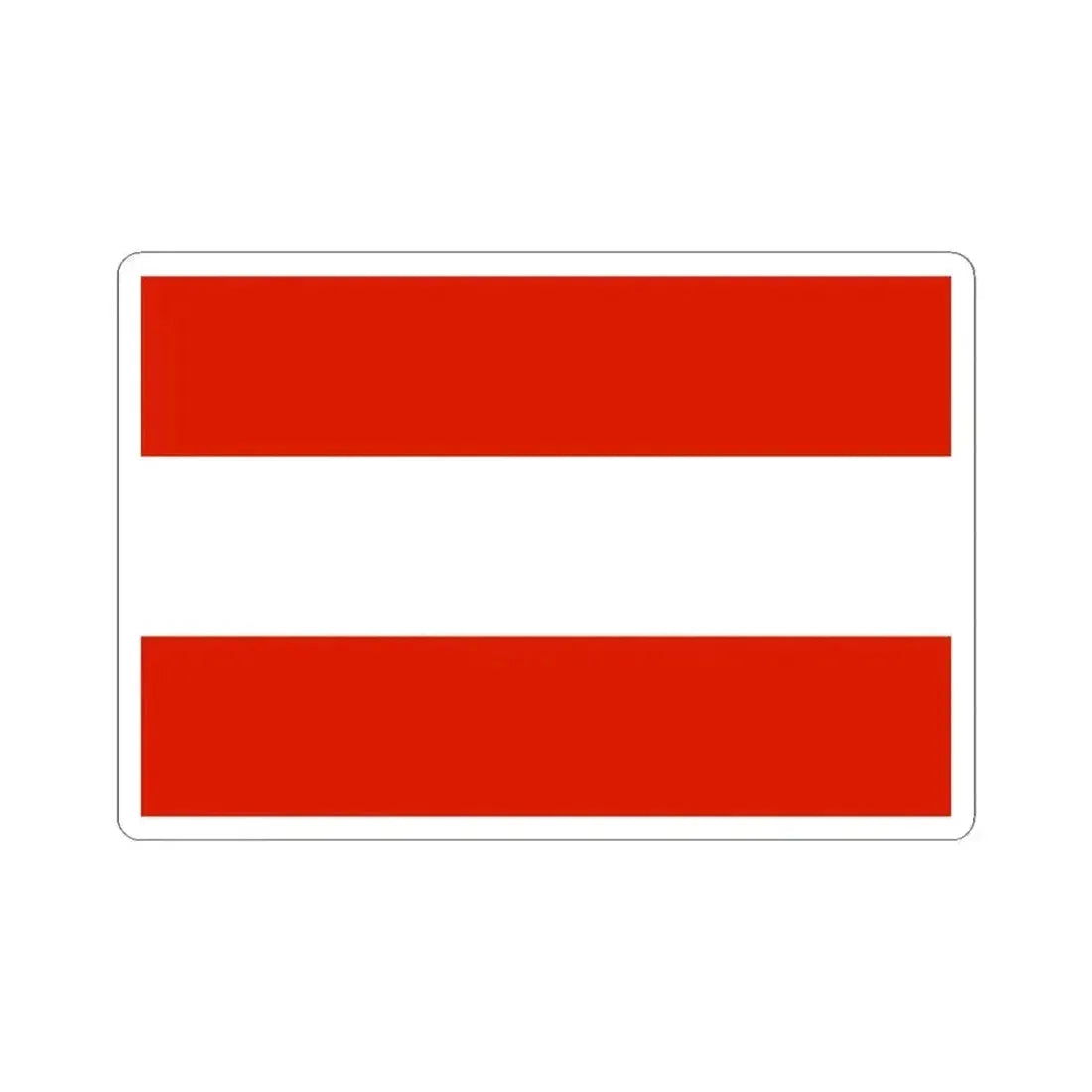 Flag of Austria 1230-1934 (Austria) STICKER Vinyl Kiss-Cut Decal 4 Inch White - The Sticker Space