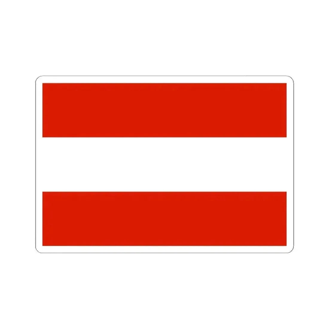Flag of Austria 1230-1934 (Austria) STICKER Vinyl Kiss-Cut Decal 6 Inch White - The Sticker Space
