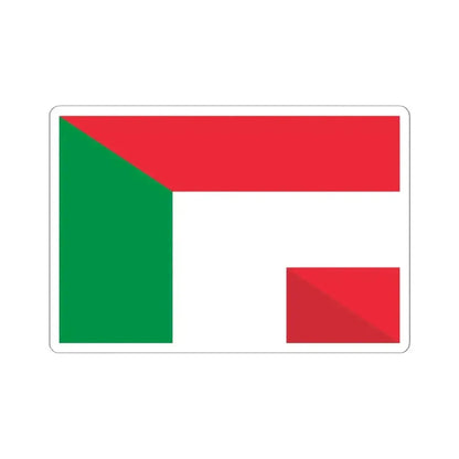 Flag of Austria and Italy (Austria) STICKER Vinyl Kiss-Cut Decal 6 Inch White - The Sticker Space