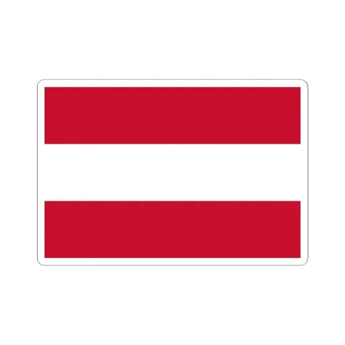 Flag of Austria (Austria) STICKER Vinyl Kiss-Cut Decal 2 Inch White - The Sticker Space