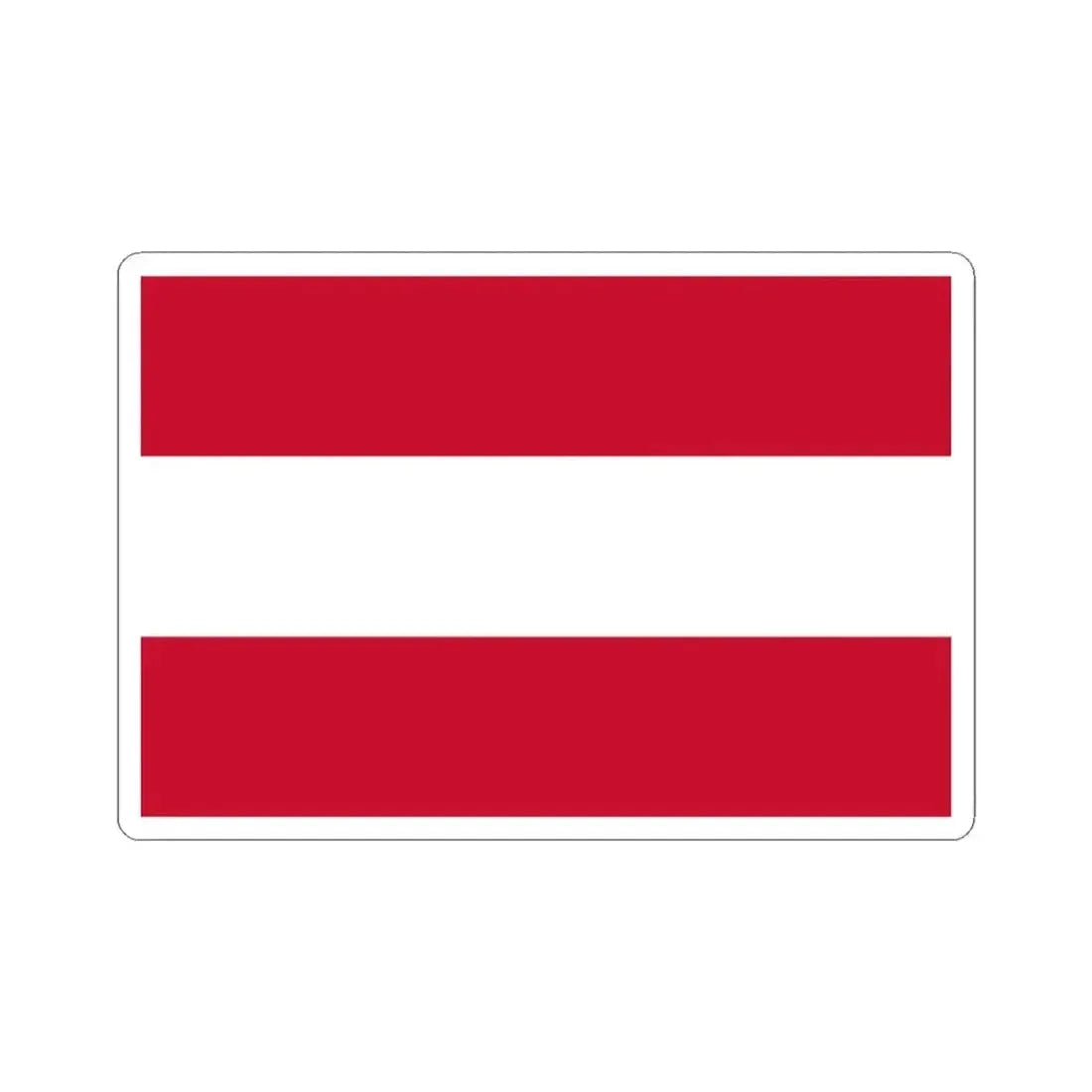 Flag of Austria (Austria) STICKER Vinyl Kiss-Cut Decal 3 Inch White - The Sticker Space