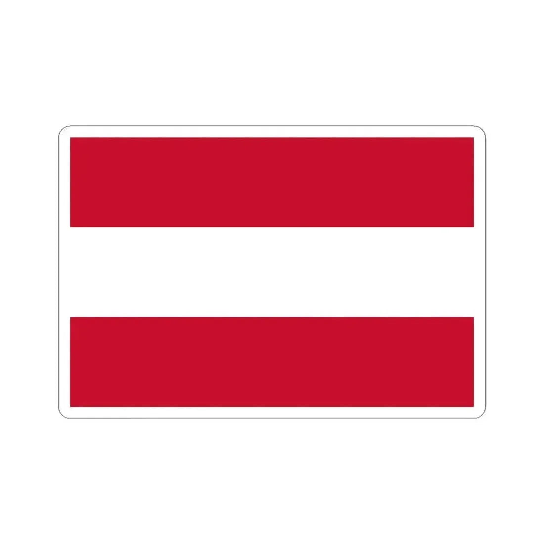 Flag of Austria (Austria) STICKER Vinyl Kiss-Cut Decal 4 Inch White - The Sticker Space