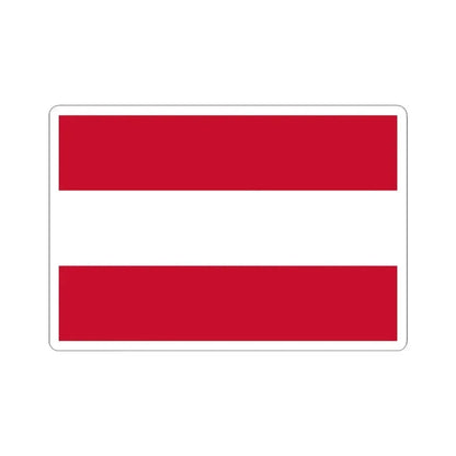 Flag of Austria (Austria) STICKER Vinyl Kiss-Cut Decal 4 Inch White - The Sticker Space