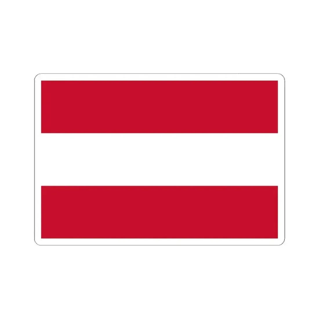Flag of Austria (Austria) STICKER Vinyl Kiss-Cut Decal 6 Inch White - The Sticker Space