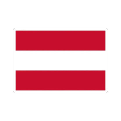 Flag of Austria (Austria) STICKER Vinyl Kiss-Cut Decal 6 Inch White - The Sticker Space