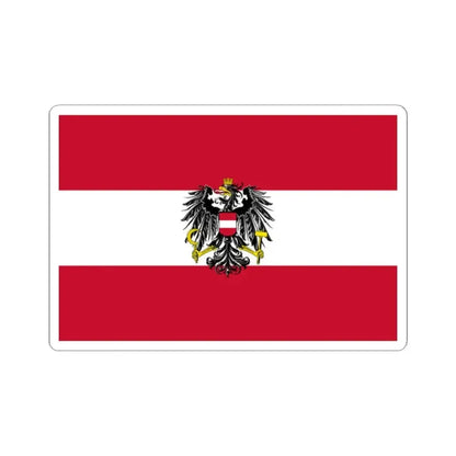 Flag of Austria state 1919-1934 (Austria) STICKER Vinyl Kiss-Cut Decal 2 Inch White - The Sticker Space