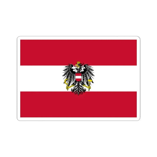 Flag of Austria state 1919-1934 (Austria) STICKER Vinyl Kiss-Cut Decal 2 Inch White - The Sticker Space