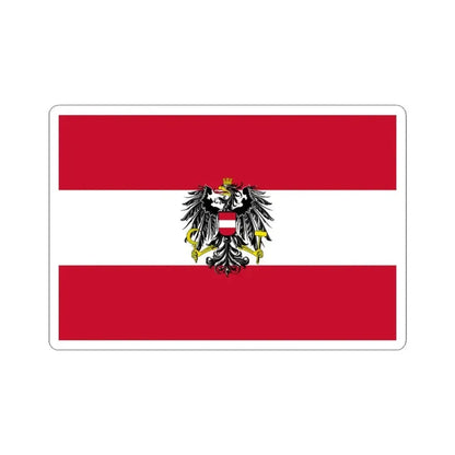 Flag of Austria state 1919-1934 (Austria) STICKER Vinyl Kiss-Cut Decal 3 Inch White - The Sticker Space