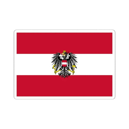 Flag of Austria state 1919-1934 (Austria) STICKER Vinyl Kiss-Cut Decal 6 Inch White - The Sticker Space