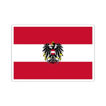 Flag of Austria state (Austria) STICKER Vinyl Kiss-Cut Decal 2 Inch White - The Sticker Space