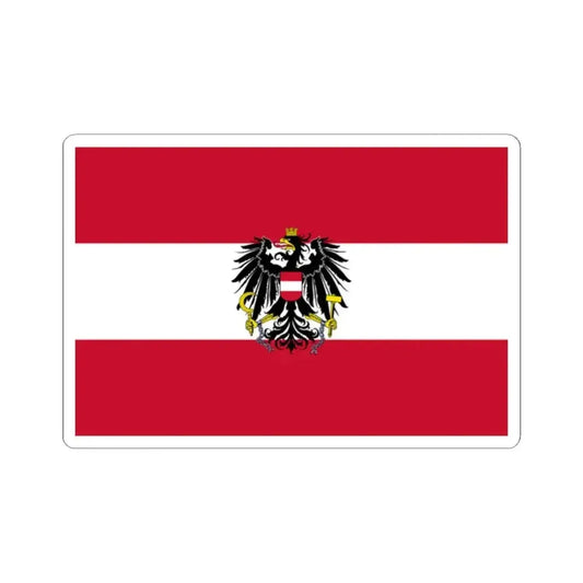 Flag of Austria state (Austria) STICKER Vinyl Kiss-Cut Decal 2 Inch White - The Sticker Space