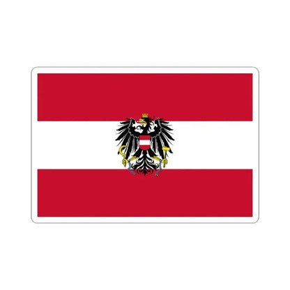 Flag of Austria state (Austria) STICKER Vinyl Kiss-Cut Decal 3 Inch White - The Sticker Space