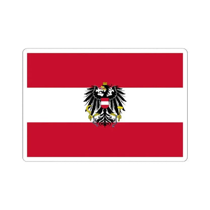 Flag of Austria state (Austria) STICKER Vinyl Kiss-Cut Decal 6 Inch White - The Sticker Space