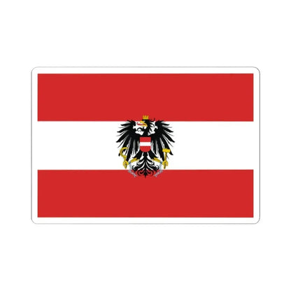 Flag of Austria state variant 2 (Austria) STICKER Vinyl Kiss-Cut Decal 2 Inch White - The Sticker Space