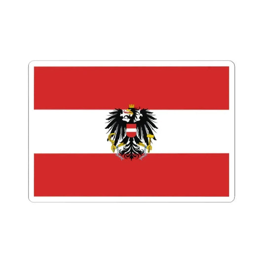 Flag of Austria state variant 2 (Austria) STICKER Vinyl Kiss-Cut Decal 2 Inch White - The Sticker Space