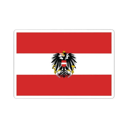 Flag of Austria state variant 2 (Austria) STICKER Vinyl Kiss-Cut Decal 3 Inch White - The Sticker Space