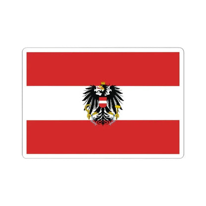 Flag of Austria state variant 2 (Austria) STICKER Vinyl Kiss-Cut Decal 4 Inch White - The Sticker Space