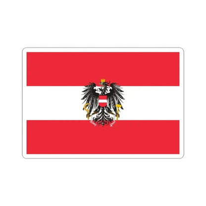 Flag of Austria state variant (Austria) STICKER Vinyl Kiss-Cut Decal 3 Inch White - The Sticker Space
