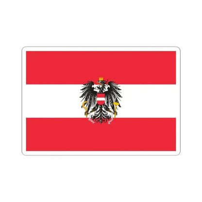 Flag of Austria state variant (Austria) STICKER Vinyl Kiss-Cut Decal 4 Inch White - The Sticker Space