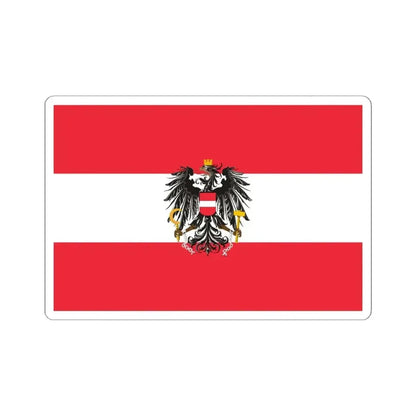 Flag of Austria state variant (Austria) STICKER Vinyl Kiss-Cut Decal 6 Inch White - The Sticker Space