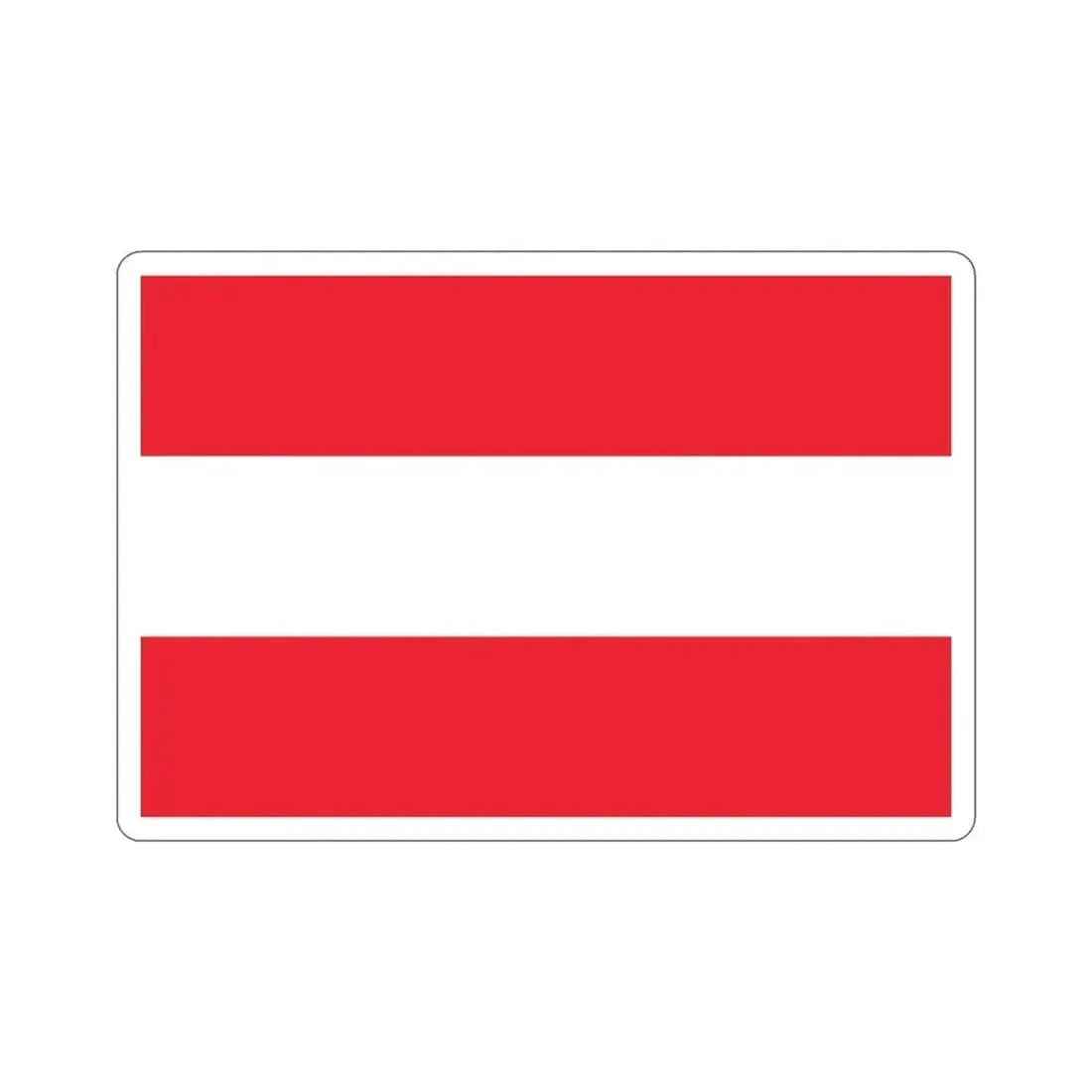 Flag of Austria STICKER Vinyl Die-Cut Decal 4 Inch - The Sticker Space