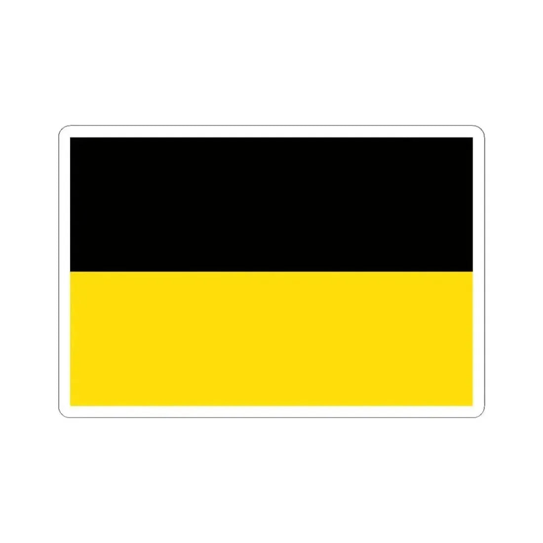 Flag of Austrian Silesia (Austria) STICKER Vinyl Kiss-Cut Decal 4 Inch White - The Sticker Space