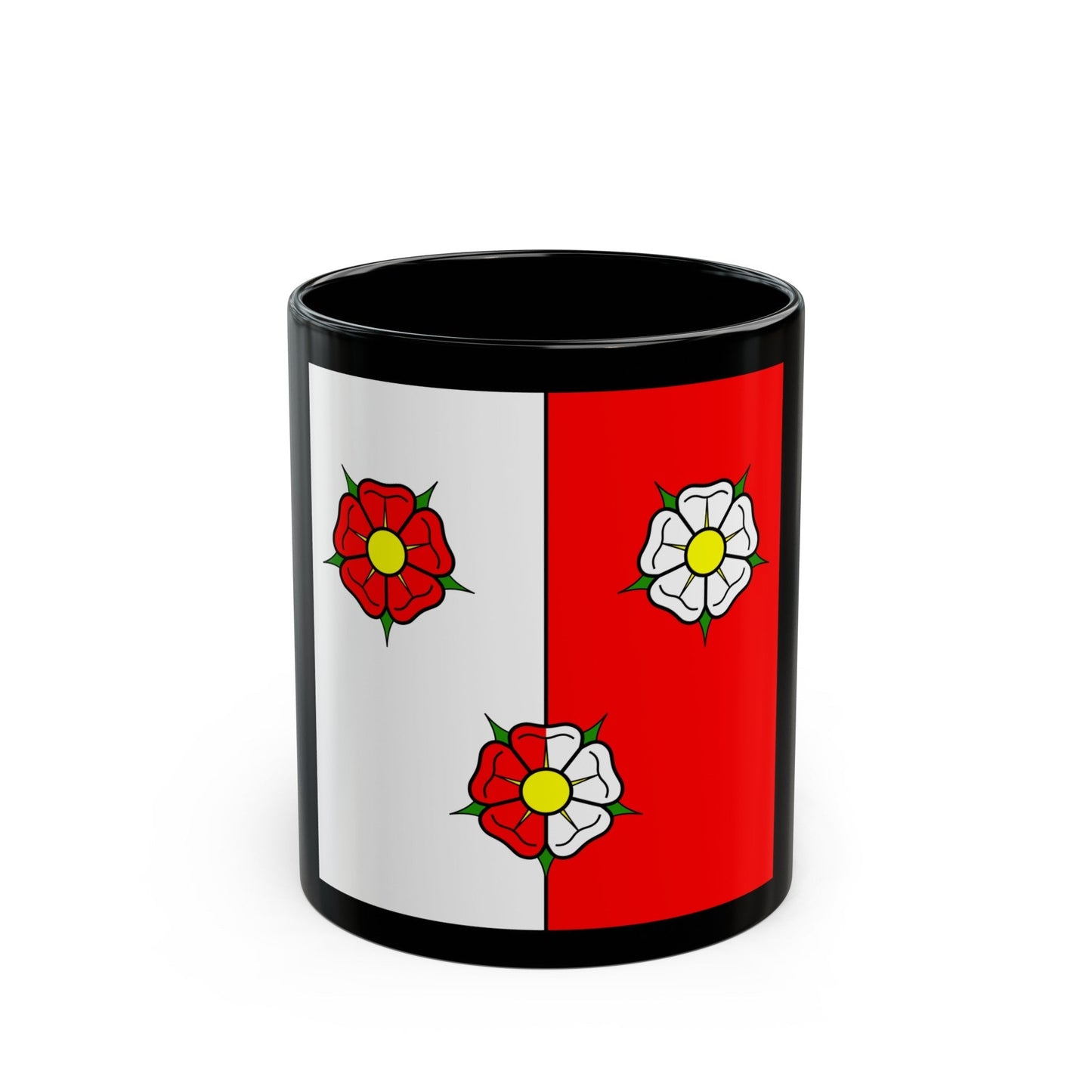 Flag of Autafond Switzerland - Black Coffee Mug-11oz-The Sticker Space