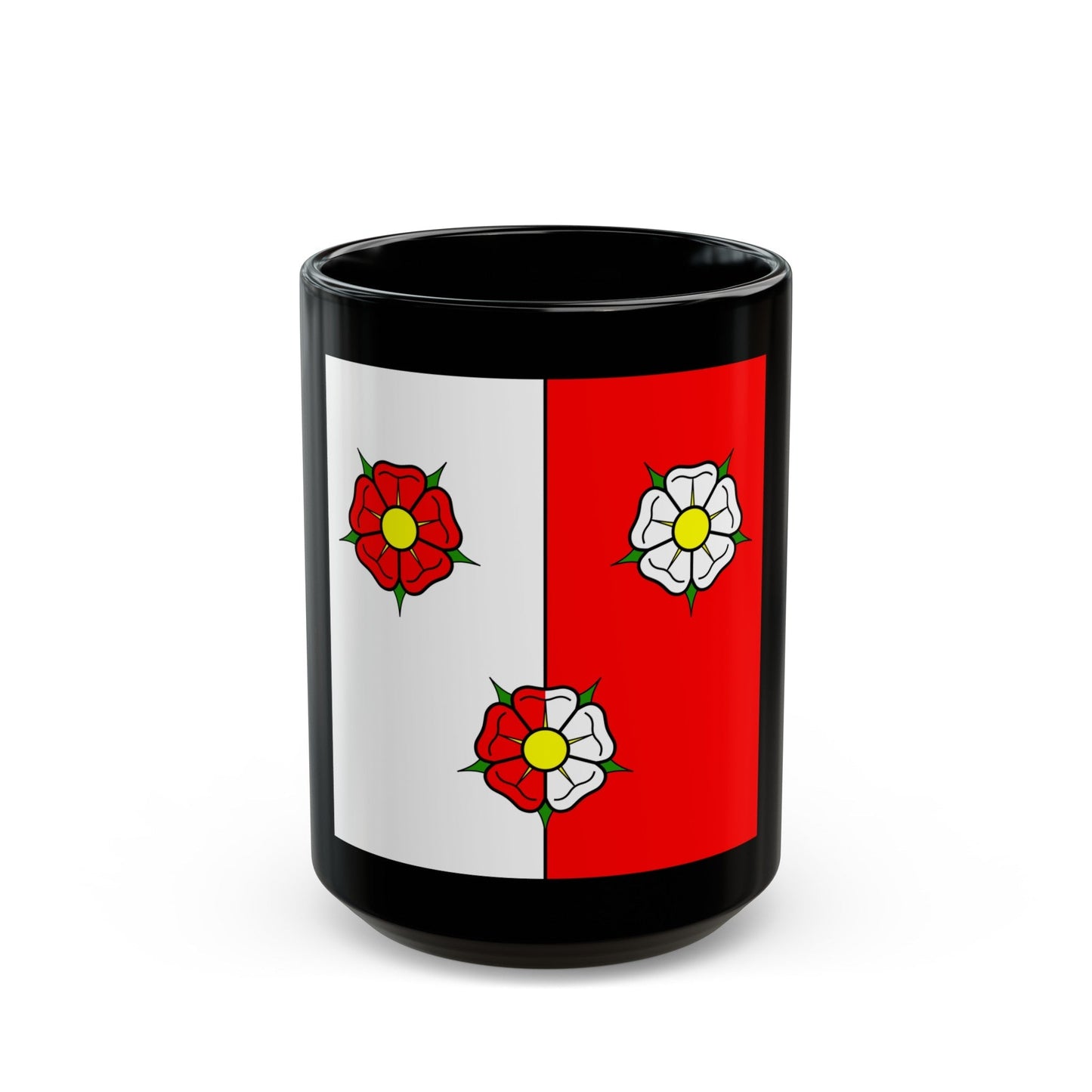 Flag of Autafond Switzerland - Black Coffee Mug-15oz-The Sticker Space