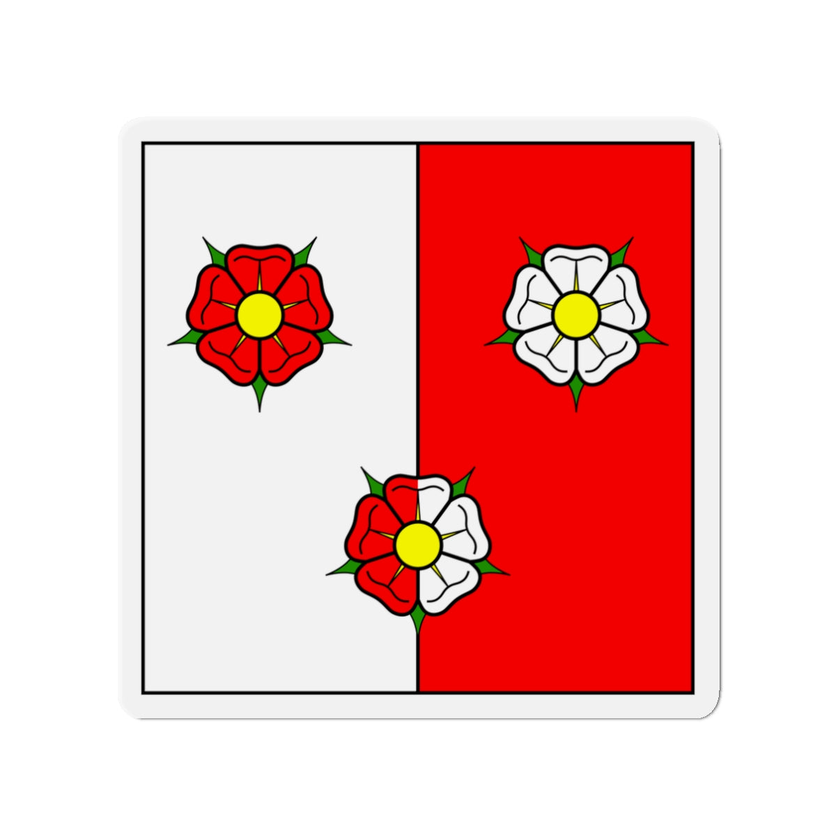 Flag of Autafond Switzerland - Die-Cut Magnet-3" x 3"-The Sticker Space