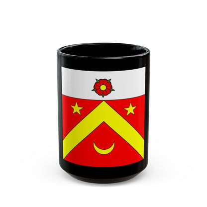 Flag of Autavaux Switzerland - Black Coffee Mug-15oz-The Sticker Space