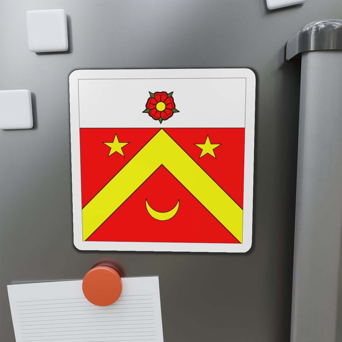 Flag of Autavaux Switzerland - Die-Cut Magnet-The Sticker Space