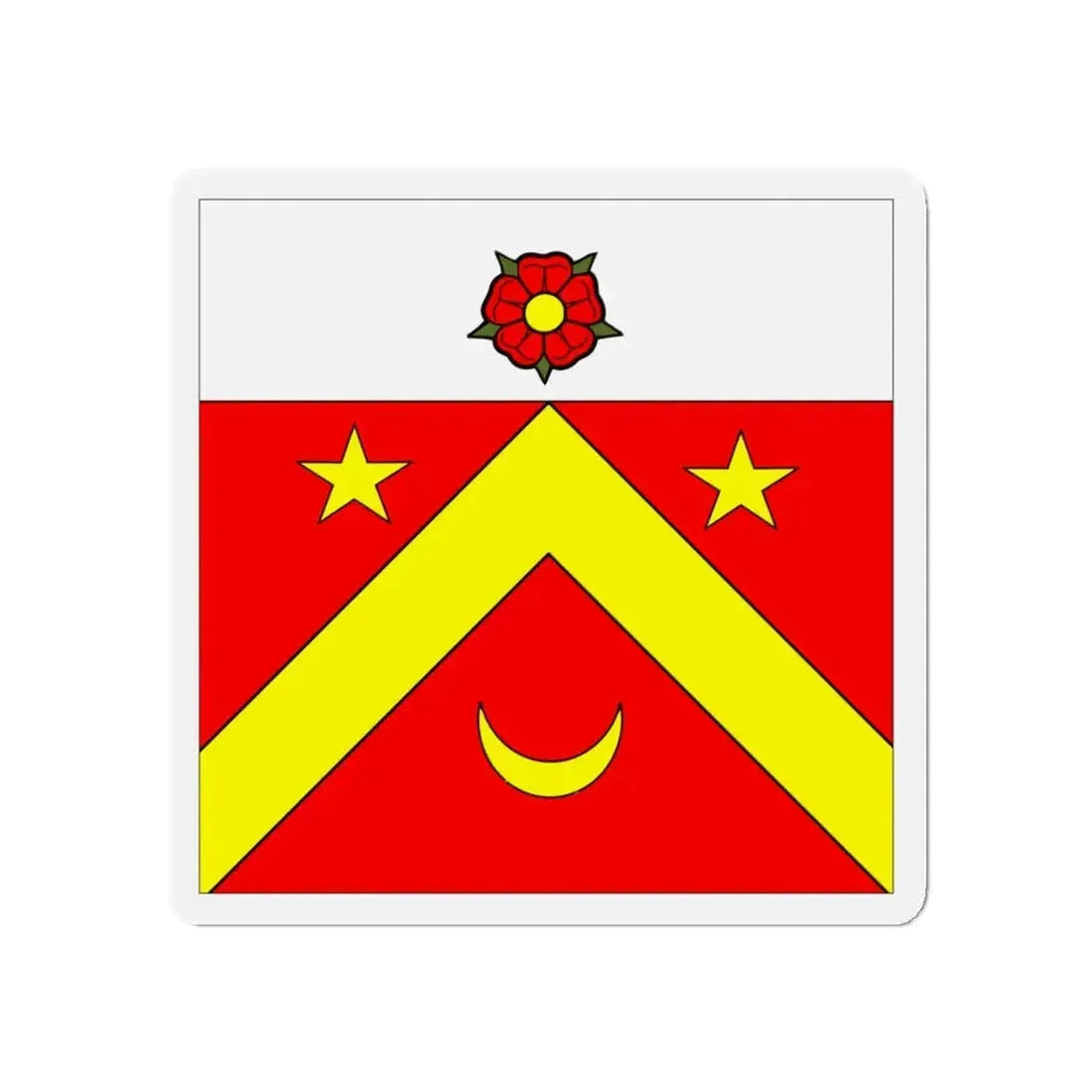 Flag of Autavaux Switzerland - Refrigerator Magnet 5 Inch - The Sticker Space